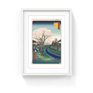 Takashi Murakami - Hiroshige’s 100 Famous Views of Edo: Japonisme Reconsidered—Blossoms on the Tama River Embankment, 2025 - Pinto Gallery