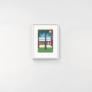 Takashi Murakami - Hiroshige’s 100 Famous Views of Edo: Japonisme Reconsidered—Dawn at Kanda Myōjin Shrine, 2025 - Pinto Gallery