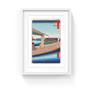 Takashi Murakami - Hiroshige’s 100 Famous Views of Edo: Japonisme Reconsidered—Distant View of Kinryūzan Temple and Azuma Bridge, 2025 - Pinto Gallery