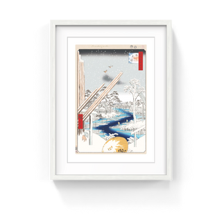 Takashi Murakami - Hiroshige’s 100 Famous Views of Edo: Japonisme Reconsidered—Fukagawa Lumberyards, 2025 - Pinto Gallery