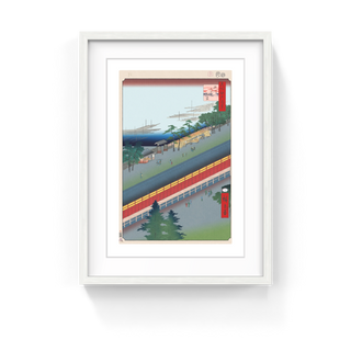 Takashi Murakami - Hiroshige’s 100 Famous Views of Edo: Japonisme Reconsidered—Hall of Thirty-Three Bays, Fukagawa, 2025 - Pinto Gallery