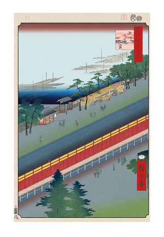 Takashi Murakami - Hiroshige’s 100 Famous Views of Edo: Japonisme Reconsidered—Hall of Thirty-Three Bays, Fukagawa, 2025 - Pinto Gallery