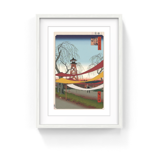 Takashi Murakami - Hiroshige’s 100 Famous Views of Edo: Japonisme Reconsidered—Hatsune Riding Grounds, Bakuro-chō, 2025 - Pinto Gallery