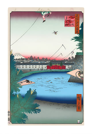 Takashi Murakami - Hiroshige’s 100 Famous Views of Edo: Japonisme Reconsidered—Hibiya and Soto-Sakurada from Yamashita-chō, 2025 - Pinto Gallery