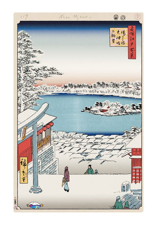 Takashi Murakami - Hiroshige’s 100 Famous Views of Edo: Japonisme Reconsidered—Hilltop View,Yushima Tenjin Shrine, 2025 - Pinto Gallery