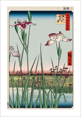 Takashi Murakami - Hiroshige’s 100 Famous Views of Edo: Japonisme Reconsidered—Horikiri Iris Garden, 2025 - Pinto Gallery