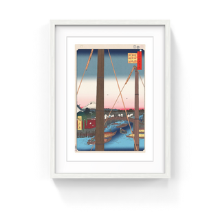 Takashi Murakami - Hiroshige’s 100 Famous Views of Edo: Japonisme Reconsidered—Inari Bridge and Minato Shrine, Teppōzu, 2025 - Pinto Gallery