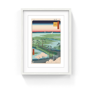 Takashi Murakami - Hiroshige’s 100 Famous Views of Edo: Japonisme Reconsidered—Moto-Hachiman Shrine, Sunamura, 2025 - Pinto Gallery