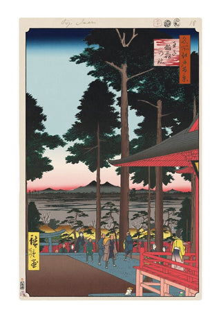 Takashi Murakami - Hiroshige’s 100 Famous Views of Edo: Japonisme Reconsidered—Ōji Inari Shrine, 2025 - Pinto Gallery
