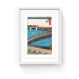 Takashi Murakami - Hiroshige’s 100 Famous Views of Edo: Japonisme Reconsidered—Ryōgoku Bridge and the Great Riverbank, 2025 - Pinto Gallery