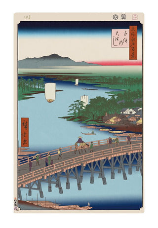 Takashi Murakami - Hiroshige’s 100 Famous Views of Edo: Japonisme Reconsidered—Senju Great Bridge, 2025 - Pinto Gallery