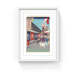 Takashi Murakami - Hiroshige’s 100 Famous Views of Edo: Japonisme Reconsidered—Silk-Goods Lane,Ōdenma-chō, 2025 - Pinto Gallery