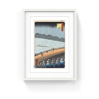 Takashi Murakami - Hiroshige’s 100 Famous Views of Edo: Japonisme Reconsidered—Sudden Shower over Shin-Ōhashi Bridge and Atake, 2025 - Pinto Gallery