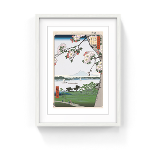 Takashi Murakami - Hiroshige’s 100 Famous Views of Edo: Japonisme Reconsidered—Suijin Shrine and Massaki on the Sumida River, 2025 - Pinto Gallery