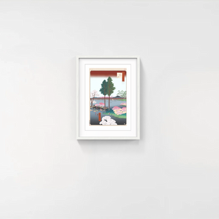 Takashi Murakami - Hiroshige’s 100 Famous Views of Edo: Japonisme Reconsidered—Suwa Bluff, Nippori, 2025 - Pinto Gallery