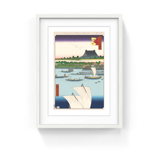 Takashi Murakami - Hiroshige’s 100 Famous Views of Edo: Japonisme Reconsidered—Teppōzu and Tsukiji Honganji Temple, 2025 - Pinto Gallery