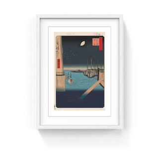 Takashi Murakami - Hiroshige’s 100 Famous Views of Edo: Japonisme Reconsidered—Tsukudajima from Eitai Bridge, 2025 - Pinto Gallery