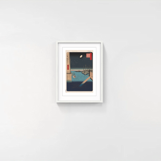 Takashi Murakami - Hiroshige’s 100 Famous Views of Edo: Japonisme Reconsidered—Tsukudajima from Eitai Bridge, 2025 - Pinto Gallery