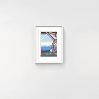 Takashi Murakami - Hiroshige’s 100 Famous Views of Edo: Japonisme Reconsidered—Ushimachi,Takanawa, 2025 - Pinto Gallery