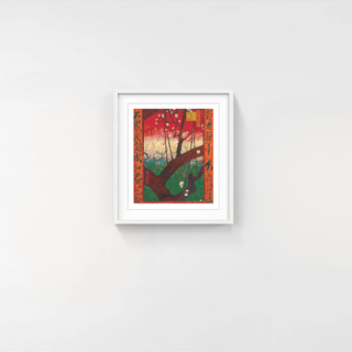 Takashi Murakami - Hiroshige’s 100 Famous Views of Edo: Japonisme Reconsidered—Van Gogh’s Flowering Plum Orchard (after Hiroshige), 2025 - Pinto Gallery