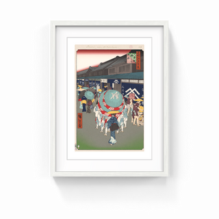 Takashi Murakami - Hiroshige’s 100 Famous Views of Edo: Japonisme Reconsidered—View of Nihonbashi Tōri 1-chōme, 2025 - Pinto Gallery