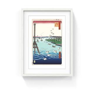 Takashi Murakami - Hiroshige’s 100 Famous Views of Edo: Japonisme Reconsidered—View of Shiba Coast, 2025 - Pinto Gallery