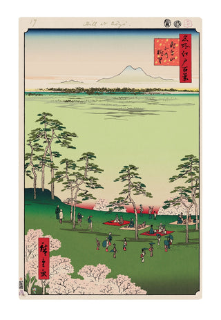 Takashi Murakami - Hiroshige’s 100 Famous Views of Edo: Japonisme Reconsidered—View to the North from Asukayama, 2025 - Pinto Gallery