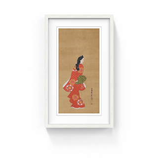 Takashi Murakami - Hishikawa Moronobu's "Mikaeri Bijin-zu" A Moment Blessed by Flowers, 2025 - Pinto Gallery