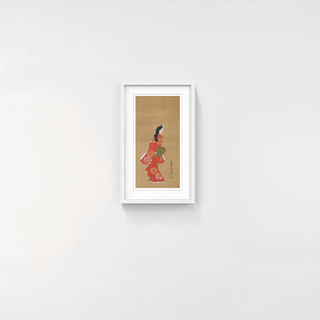 Takashi Murakami - Hishikawa Moronobu's "Mikaeri Bijin-zu" A Moment Blessed by Flowers, 2025 - Pinto Gallery