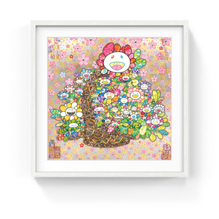 Takashi Murakami - Homage to ‘Basket of Flowers’ by Song Dynasty Artist Li Song, 2025 - Pinto Gallery