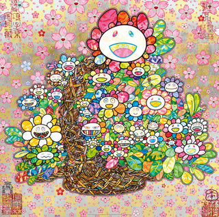 Takashi Murakami - Homage to ‘Basket of Flowers’ by Song Dynasty Artist Li Song, 2025 - Pinto Gallery
