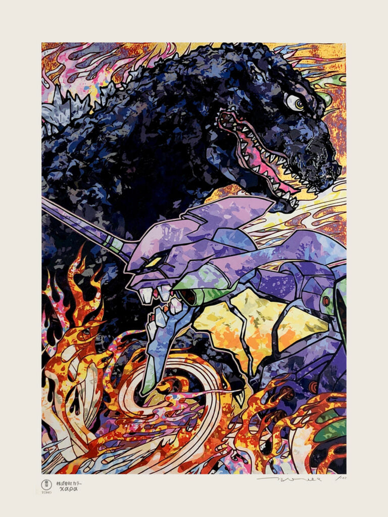 Takashi Murakami - Homage to Director Hideaki Anno: Evangelion & Godzilla Resurgence, 2019 - Pinto Gallery
