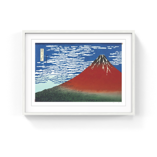 Takashi Murakami - Katsushika Hokusai's Gaifū Kaisei, Red Fuji, 2025 - Pinto Gallery