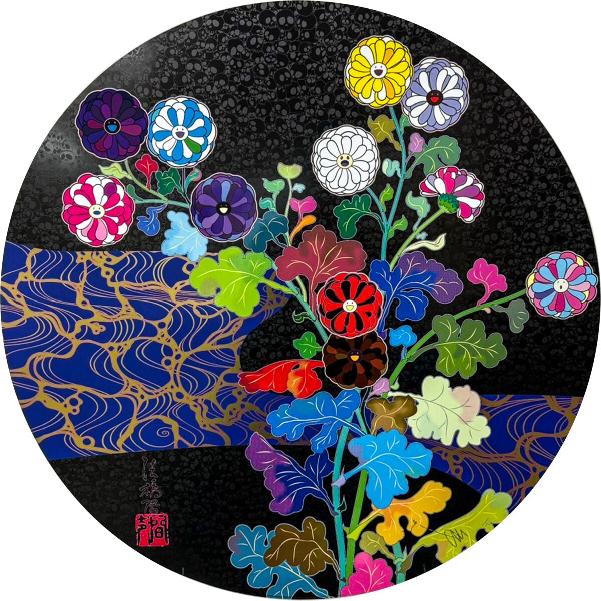 Takashi Murakami - Kyoto Korin Mononoke Flower, 2024 - Pinto Gallery