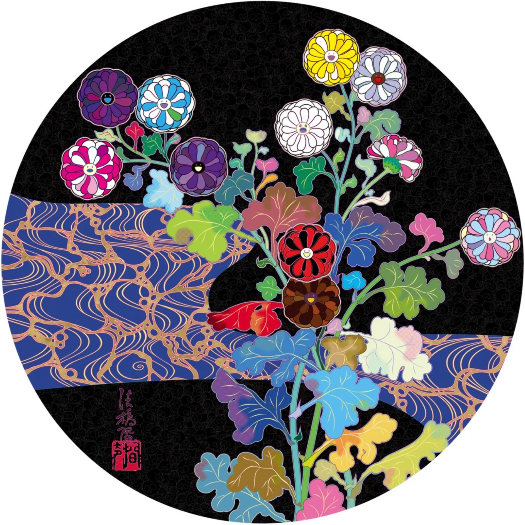 Takashi Murakami - Kyoto Korin Mononoke Flower, 2024 - Pinto Gallery