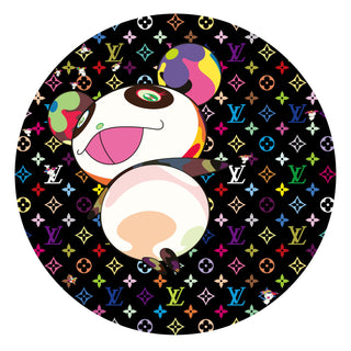 Takashi Murakami - LV BLACK MURAKAMI MULTICOLOR MONOGRAM Panda and Flower Hat Man, 2025 - Pinto Gallery