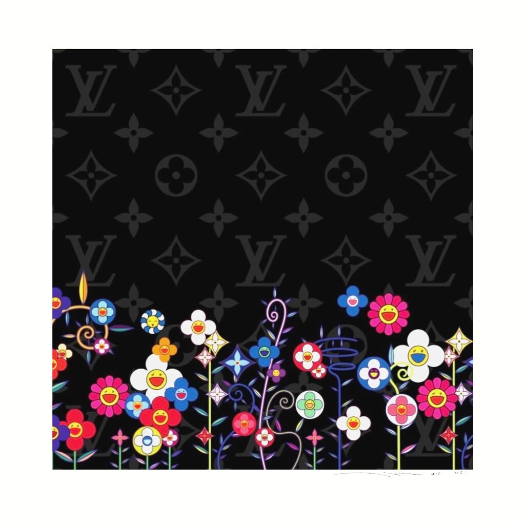 Takashi Murakami - LV Flower Garden Black, 2025 - Pinto Gallery