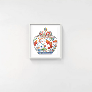 Takashi Murakami - Lidded Jar with Design of a Lotus Pond, 2023 - Pinto Gallery