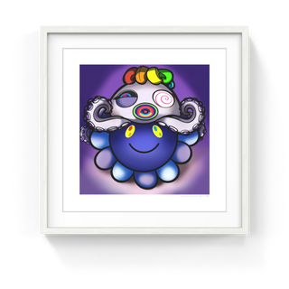 Takashi Murakami - Murakami.Flower #4970 Octopus Cap White, 2024 - Pinto Gallery