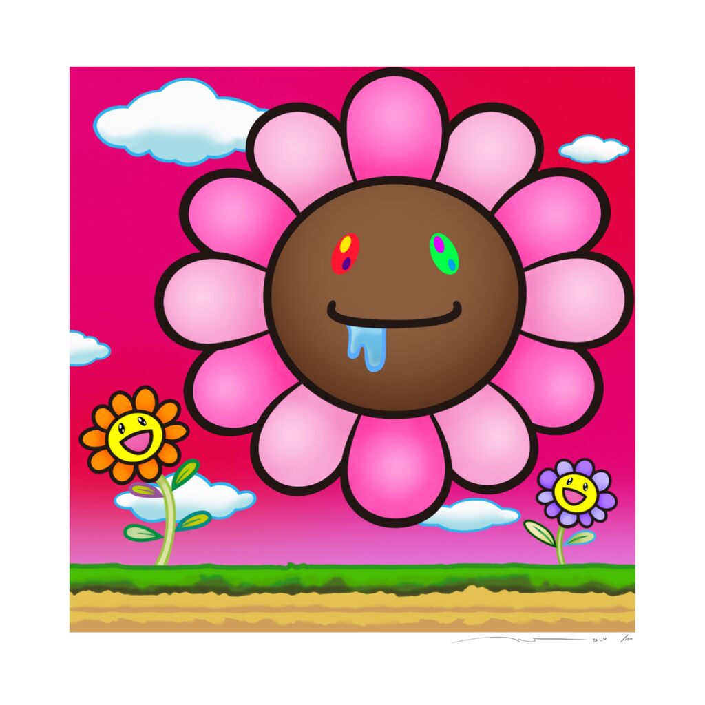 Takashi Murakami - Murakami.Flower #6167 game drool, 2024 - Pinto Gallery