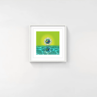 Takashi Murakami - Murakami.Flower #6758 Water surface and skull face, 2024 - Pinto Gallery