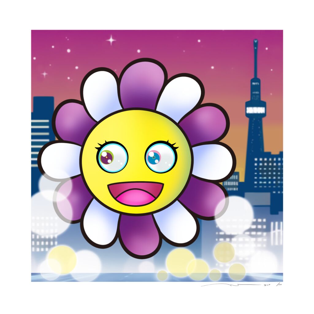 Takashi Murakami - Murakami.Flower #6865 NEO Tower, 2024 - Pinto Gallery