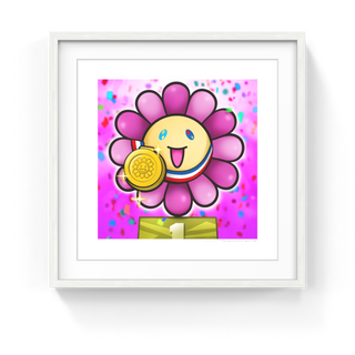 Takashi Murakami - Murakami Flower #7780 gold medal, 2024 - Pinto Gallery