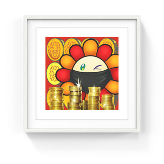 Takashi Murakami - Murakami.Flower #8979 Bank robbery, 2024 - Pinto Gallery