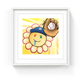 Takashi Murakami - Murakami.Flower #9275 Baseball Catcher, 2024 - Pinto Gallery