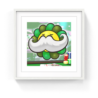 Takashi Murakami - Murakami.Flower #9656 bearded man, 2024 - Pinto Gallery