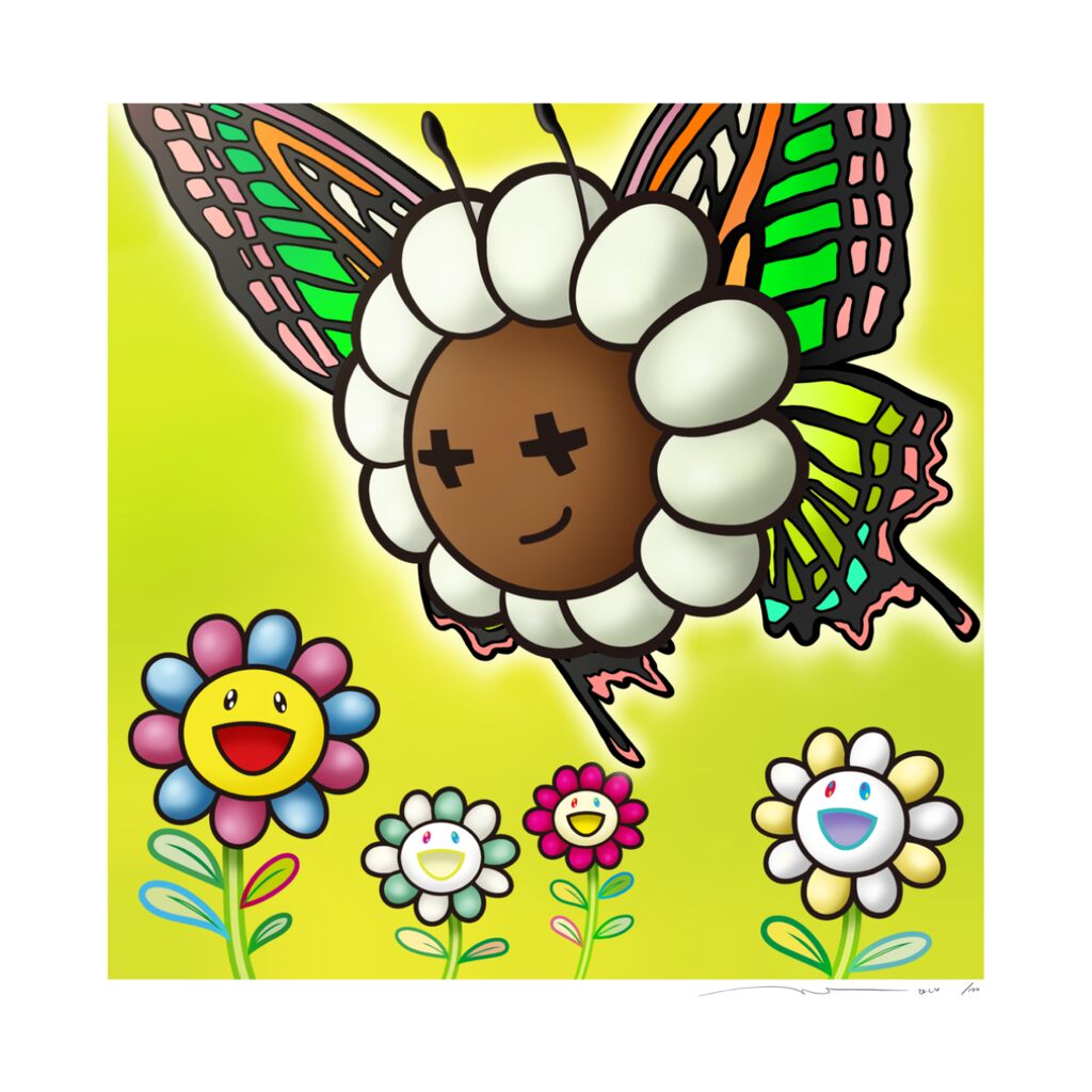 Takashi Murakami - Murakami Flower #10227 Butterfly, 2024 - Pinto Gallery