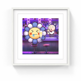 Takashi Murakami - Murakami Flower #3167 Drunk with Champagne, 2024 - Pinto Gallery