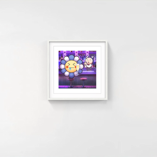 Takashi Murakami - Murakami Flower #3167 Drunk with Champagne, 2024 - Pinto Gallery