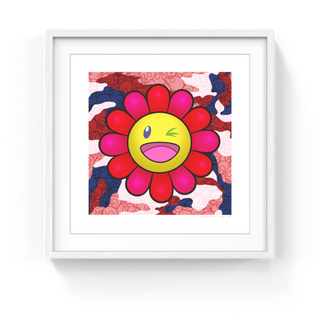 Takashi Murakami - Murakami.Flower #4441 Warhol camouflage, 2024 - Pinto Gallery
